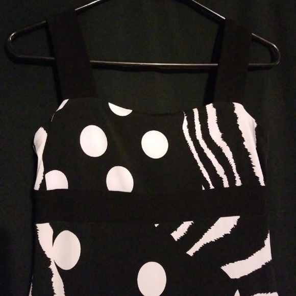 Franklyman Black & White Tiered Dress - Picture 3 of 6